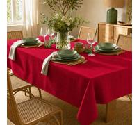 ECOMMERC3 Nappe Rectangulaire Anti-Tache Enduite Fraise 220x140 cm