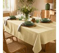 ECOMMERC3 Nappe Rectangulaire Anti-Tache Enduite Paille 250x140 cm