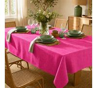 ECOMMERC3 Nappe Rectangulaire Anti-Tache Enduite Rose 180x140 cm