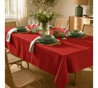 ECOMMERC3 Nappe Rectangulaire Anti-Tache Enduite Terracotta 260x140 cm