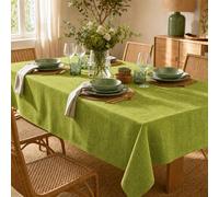 ECOMMERC3 Nappe Rectangulaire Anti-Tache Enduite Vert 180x140 cm
