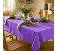 ECOMMERC3 Nappe Rectangulaire Anti-Tache Enduite Violet 300x140 cm