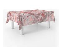 ECOMMERC3 Nappe Toile cirée Lavable rectangulaire 200x140 cm Genil Rouge | Pour la table où l'on mange tous les jours, anti-taches, protège des rayures et de l'humidité, finition lisse