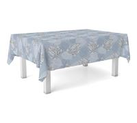 ECOMMERC3 Nappe Toile cirée Lavable rectangulaire 250x140 cm Sil Bleu | Pour la grande tablée de la salle à manger, lavable, sans machine ni repassage, 90 % PVC et 10 % polypropylène