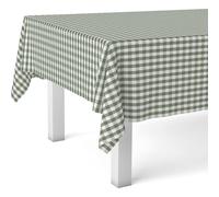 ECOMMERC3 Nappe Toile cirée Lavable rectangulaire 300x140 cm Vichy Vert | Pour la plus longue table de la maison, imperméable, n'absorbe pas, bord qui ne s'effiloche pas, fabriquée en Espagne