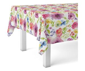 ECOMMERC3 Nappe Toile cirée rectangulaire 200x140 cm Vienne Multicolore | Pour les repas sur la terrasse, motif méditerranéen, imperméable, s'essuie d'un chiffon humide