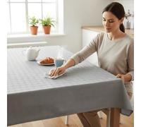 ECOMMERC3 Protecteur de Table Taille 180 x 140 cm Coleur Gris, rectangulaire, antidérapant, Antichoc et imperméable, Protecteur de Table imperméable et Facile à Nettoyer