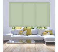 ECOMMERC3 | Store Enroulable Translucide Uni 160x175 Largeur x Hauteur - Store Enroulable Dimension Tissu 157x170 - Store Installation Facile au Mur ou au Plafond - Stor Vert Pastel