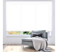 ECOMMERC3 | Store Enroulable Translucide Uni 170x175 Largeur x Hauteur - Store Enroulable Dimension Tissu 167x170 - Store Installation Facile au Mur ou au Plafond - Stor Blanc