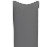 ECOMMERC3 Taie d'oreiller 135 100% Coton - Taie d'oreiller Couleur Anthracite Douceur et fraîcheur pour Un Repos Respirant, hypoallergénique et Durable