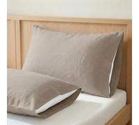 ECOMMERC3 Taies d'oreiller 45x85 cm Lot de 2 100% Coton | Terre | coton pur au toucher doux et naturel - respirant - facile à laver - couleurs éclatantes - Qualité espagnole