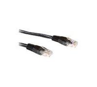 ECON-Line - Cordon de raccordement - RJ-45 (M) pour RJ-45 (M) - 1 m - UTP - CAT 6 - noir, RAL 9011