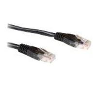 ECON-Line - Cordon de raccordement - RJ-45 (M) pour RJ-45 (M) - 2 m - UTP - CAT 6 - noir, RAL 9011 G
