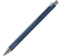 Econ Stylo À Bille 240 En Acier Inoxydable Indigo Mat Et Clip Incurvé Distinctif, Avec Recharge Grande Capacité M 16 Noir, Largeur De Trait M.[G1400]