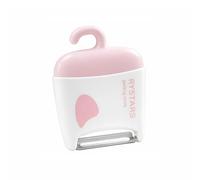 Économe En Acier Inoxydable - Éplucheur De Légumes Avec Brosse De Nettoyage, Éplucheur De Cuisine Multifonction Avec Lame À Double Tranchant Et Crochet De Suspension.(Light pink)