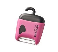 Économe En Acier Inoxydable - Éplucheur De Légumes Avec Brosse De Nettoyage, Éplucheur De Cuisine Multifonction Avec Lame À Double Tranchant Et Crochet De Suspension.(Pink)