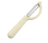 Économe Légumes avec Étui de Protection, Éplucheur Légumes Manuel pour Pomme de Terre, Tomate et Fruits, Couteau Éplucheur Ergonomique, 16.5x3.5cm, Blanc Crème