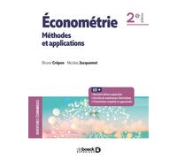 Économétrie : méthodes et applications 2018 - Bruno Crépon - De Boeck Supérieur - broché - Scolaire / Universitaire