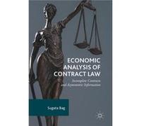 Economic Analysis of Contract Law - Sugata Bag - Springer International Publishing AG - Livre en Anglais - Hardback Sugata BagSugata Bag (Auteur)