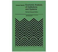 Economic Analysis Of Institutions And Systems