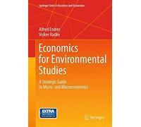 Economics For Environmental Studies
