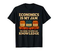 Economics Is My Jam Funny Teacher de retour à l'école T-Shirt