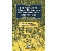 Economics Of Natural Resources, The Environment And Policies