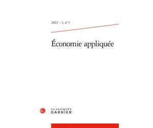 Économie appliquée 2022 - Jean-Paul Domin - Classiques Garnier - broché - Revue