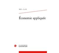 Economie Appliquée 2023 - 2, N 6 - Varia