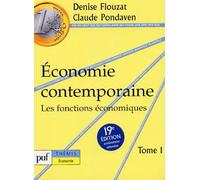 Économie contemporaine, tome 1 : Les fonctions économiques