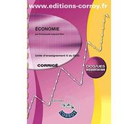 Économie Corrigé: UE 5 du DCG