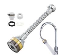 Économie d'eau et augmentation de la pression : cette extension de robinet rotative peut prévenir efficacement les éclaboussures d'eau et réduire la consommation d'eau jusqu'à 40 %. De plus, l'air et