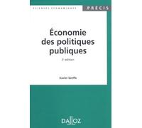 Economie des politiques publiques, 2e édition