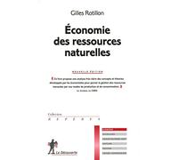 Économie des ressources naturelles