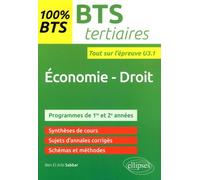 Economie - Droit Bts Tertiaires - Entraînements À L'épreuve U3.1