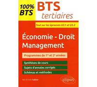 Economie-Droit Management Bts Tertiaires