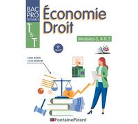 Economie droit modules 3, 4 & 5 premiere et terminale bac pro - Jean Aldon - Fontaine Picard Eds - broché - Scolaire / Universitaire