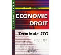 Economie Droit Tle Stg