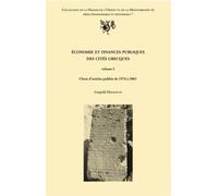 Economie et finances publiques des cités grecques: Volume 1, Choix d'articles publiés de 1976 à 2001