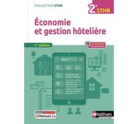 Economie et Gestion Hôtelière - 2ème année (STHR) Livre + licence élève - 2022 Pierre Villemain (Directeur éditorial), Pierre Villemain (Auteur), Marie-Claire Auffray (Auteur), Anne Baudriller (Auteur