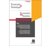 Economie Et Statistique/ Economics And Statistics N° 513