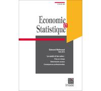 Economie Et Statistique N°475-476