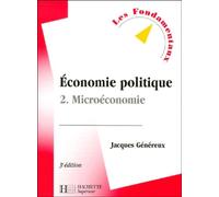 Economie politique, tome 2 : Microéconomie, 3e édition