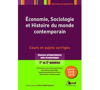 Economie, sociologie et histoire du monde contemporain
