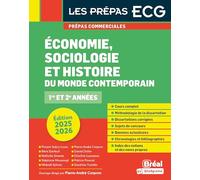 Économie, sociologie et histoire du monde contemporain 2025-2026