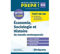 Economie, Sociologie Et Histoire Du Monde Contemporain - Deuxième Année