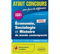Economie, Sociologie Et Histoire Du Monde Contemporain - Concours D'entrée Des Écoles De Commerce - Ecg1