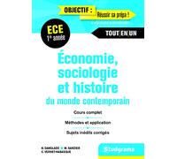 Economie, sociologie, histoire du monde contemporain 1er abbée ECE