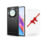 Économique Carbone Coque + 2x 9H Film Blindé pour Honor Magic 5 Lite 5G, Housse