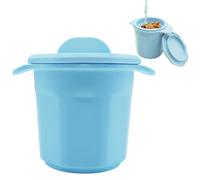 Économiseur de graisse - Bac à graisse de cuisson - Portable - Séparateur d'huile avec poignée en silicone et couvercle - Design réutilisable avec passoire pour une cuisson et un nettoyage faciles